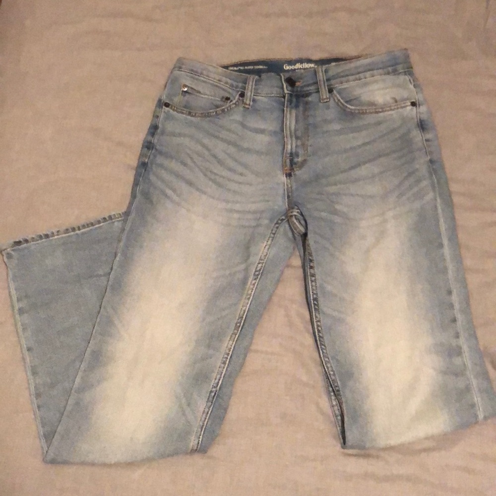 Light blue straight jeans